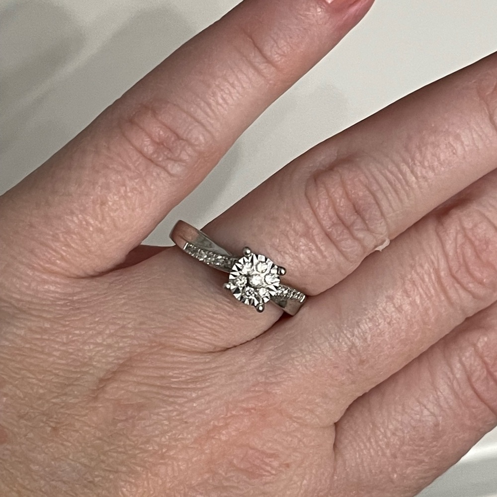 Warren James diamond ring. White gold. Was purchased for $1200 CAD.